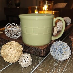 Woven Traditions Sage Soup Mug by Longaberger